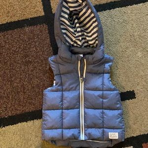 Blue puff vest